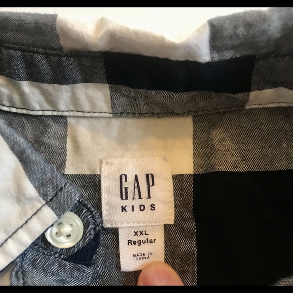 Gap Plaid Button Down Shirt in Size XXL (boys) - Picture 5 of 7